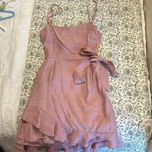 Selfie Leslie - Blush Wrap Dress - Size M - Gently Used